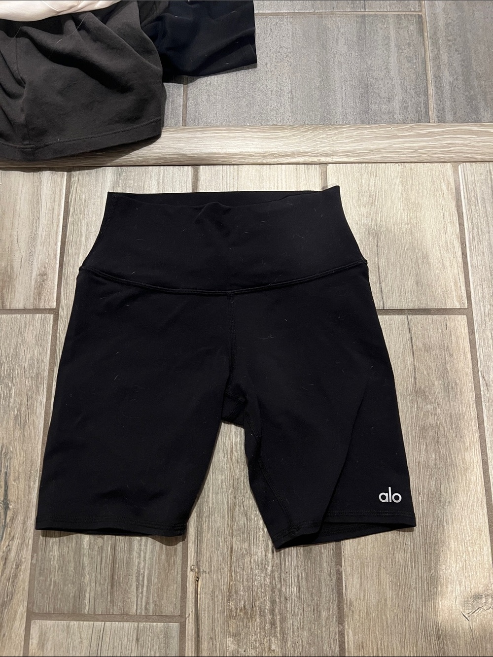 ALO Yoga Black High-Rise Bike Shorts